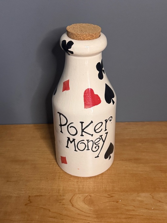 Other - Vintage “Poker Money” Ceramic Piggy Bank